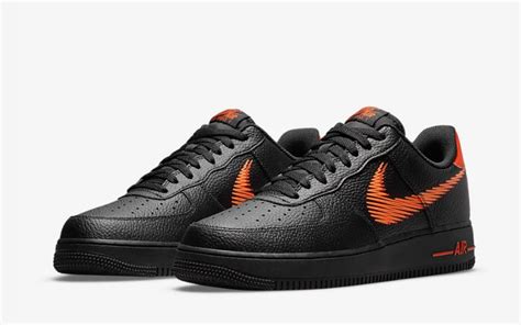 nike air force 1 zwart met oranje|nike air force 1 sneakers.